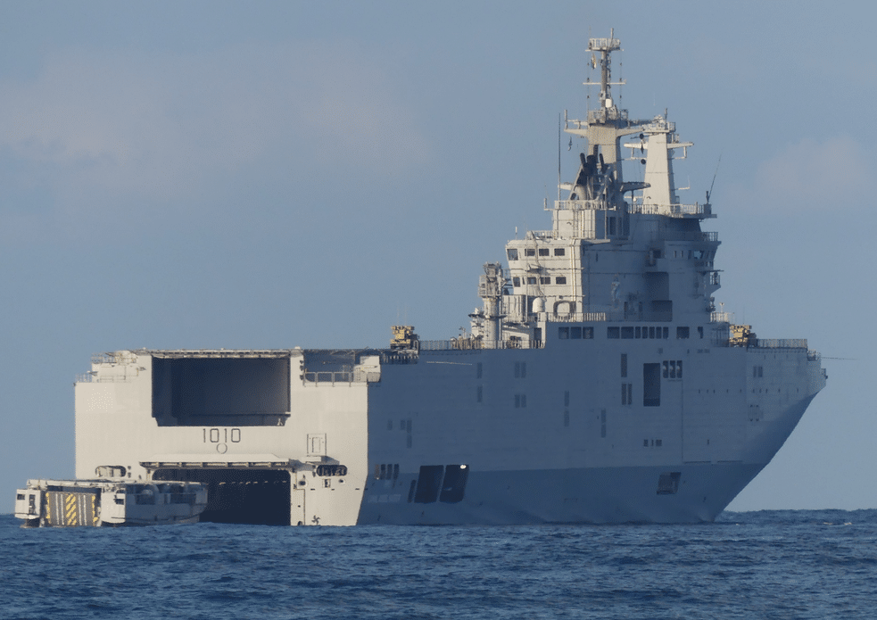 Mistral-class amphibious assault ships ENS Gamal Abdel Nasser