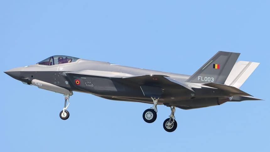 The first F-35A of the Belgian Air Force