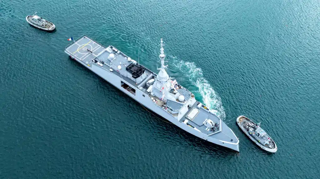 Arrival in Brest of the FDI Amiral Ronarc'h