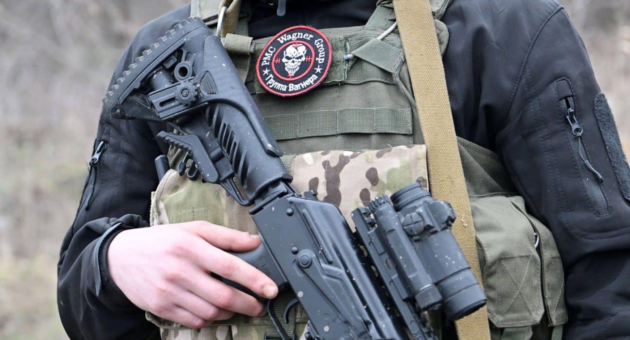 Picture of member of the Russian private military company Wagner Group