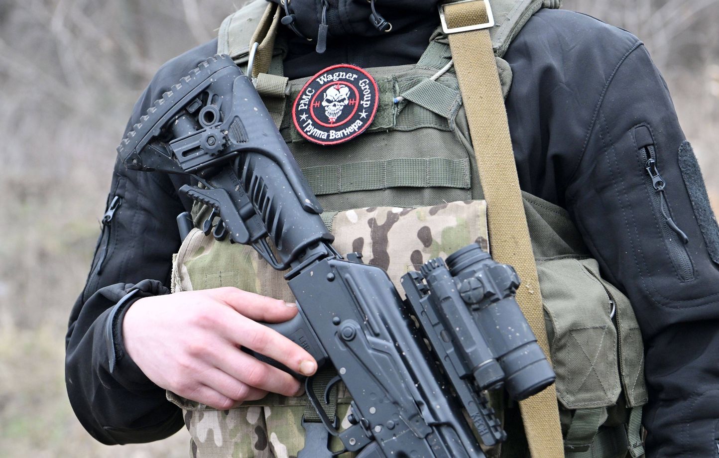 Picture of member of the Russian private military company Wagner Group