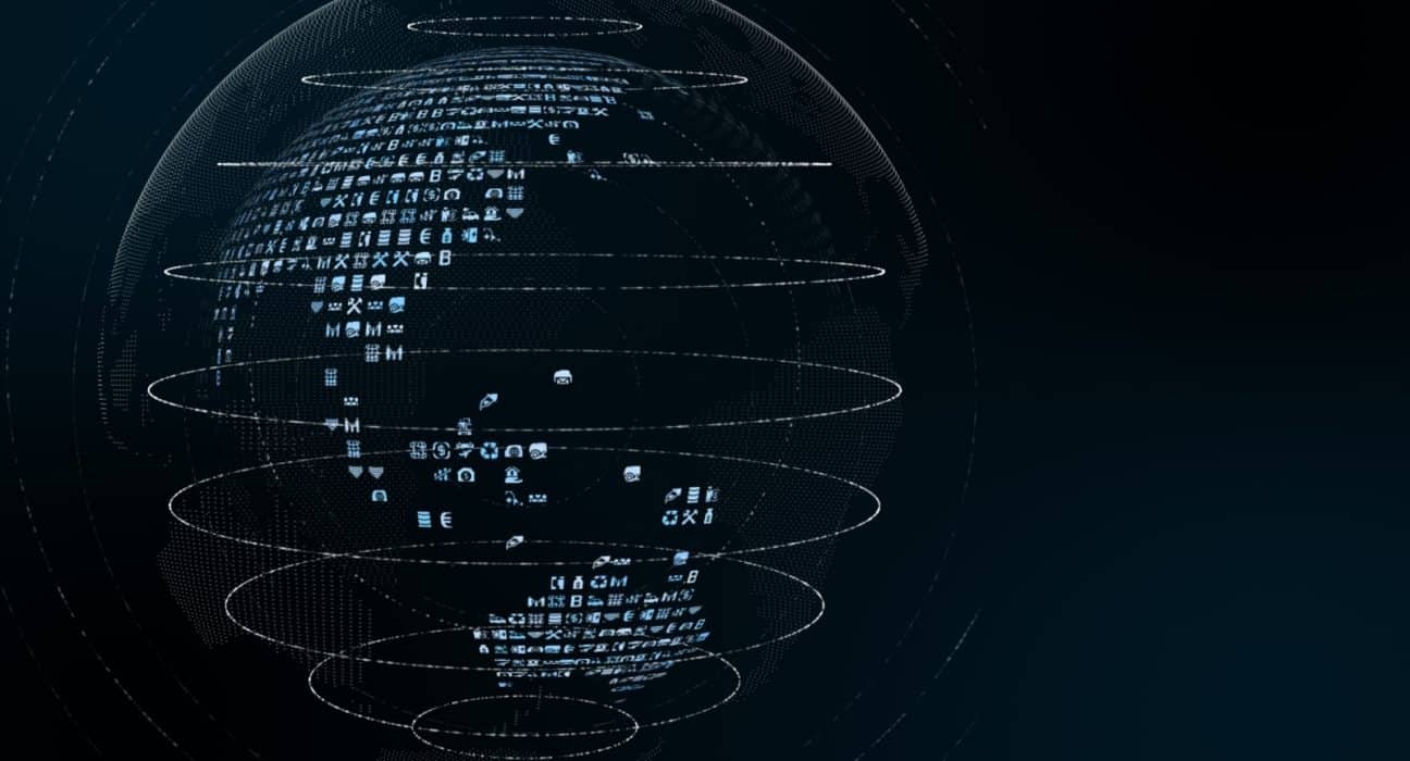 World map with data